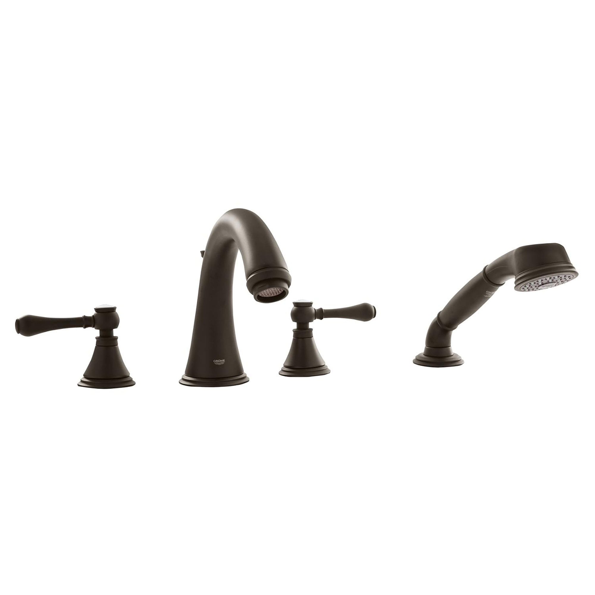 Roman Tub Filler With 25 GPM Personal Hand Shower GROHE OIL RUBBED BRONZE